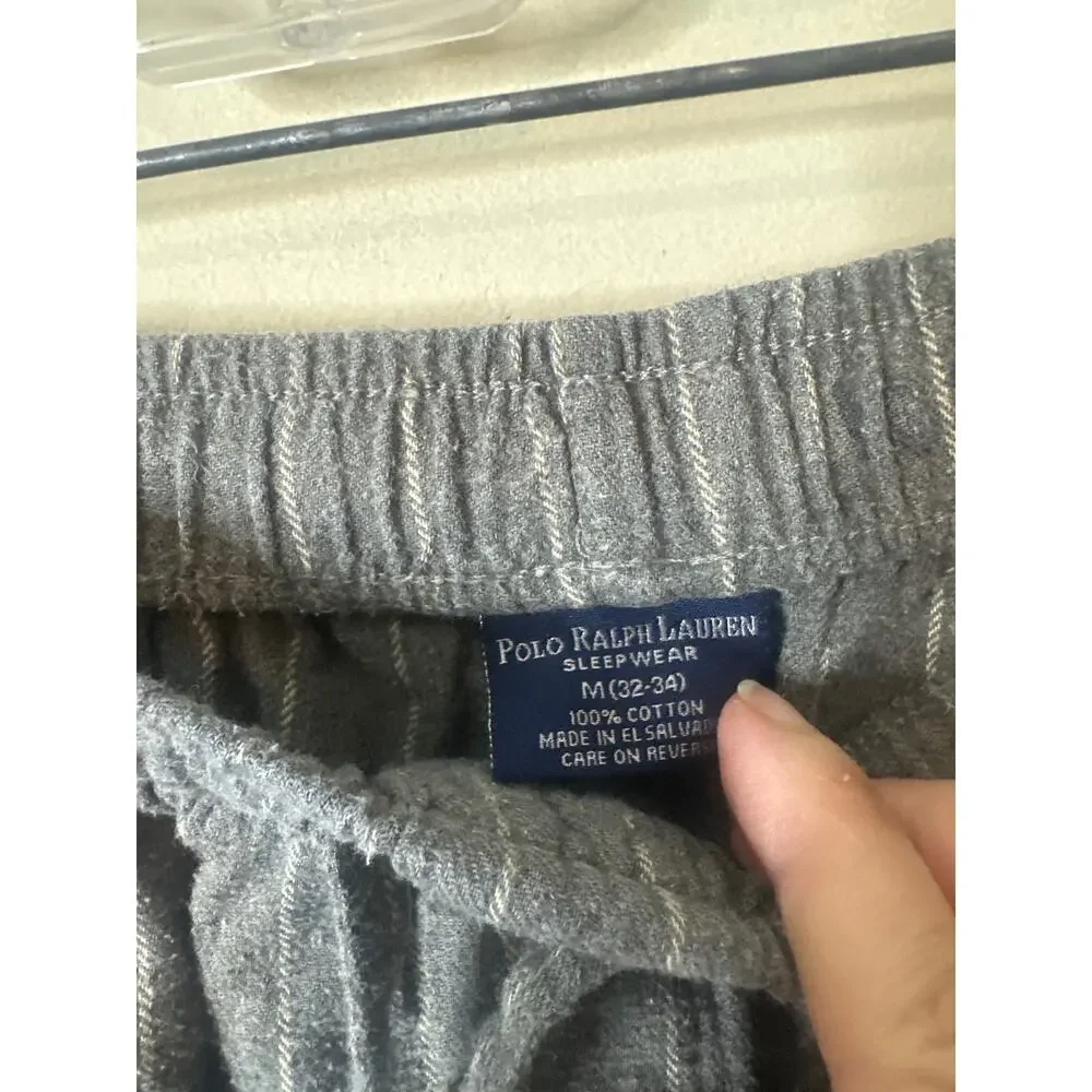 Polo Ralph Lauren Men's Lightweight Cotton Logo Pajama Pants M A - Picture 2 of 5